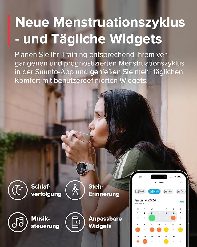 Race S GPS-Sportuhr, 1,3-Zoll-AMOLED-Display, 95+ Sportmodi
