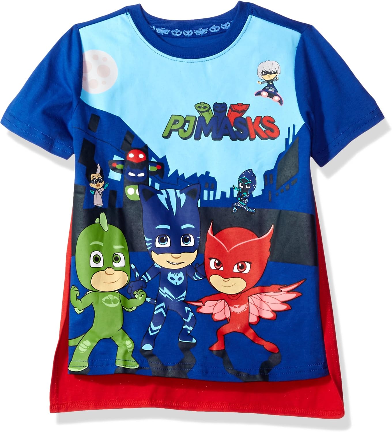 Amazon Com Pj Masks Boys Graphic T Shirt W Cape Clothing