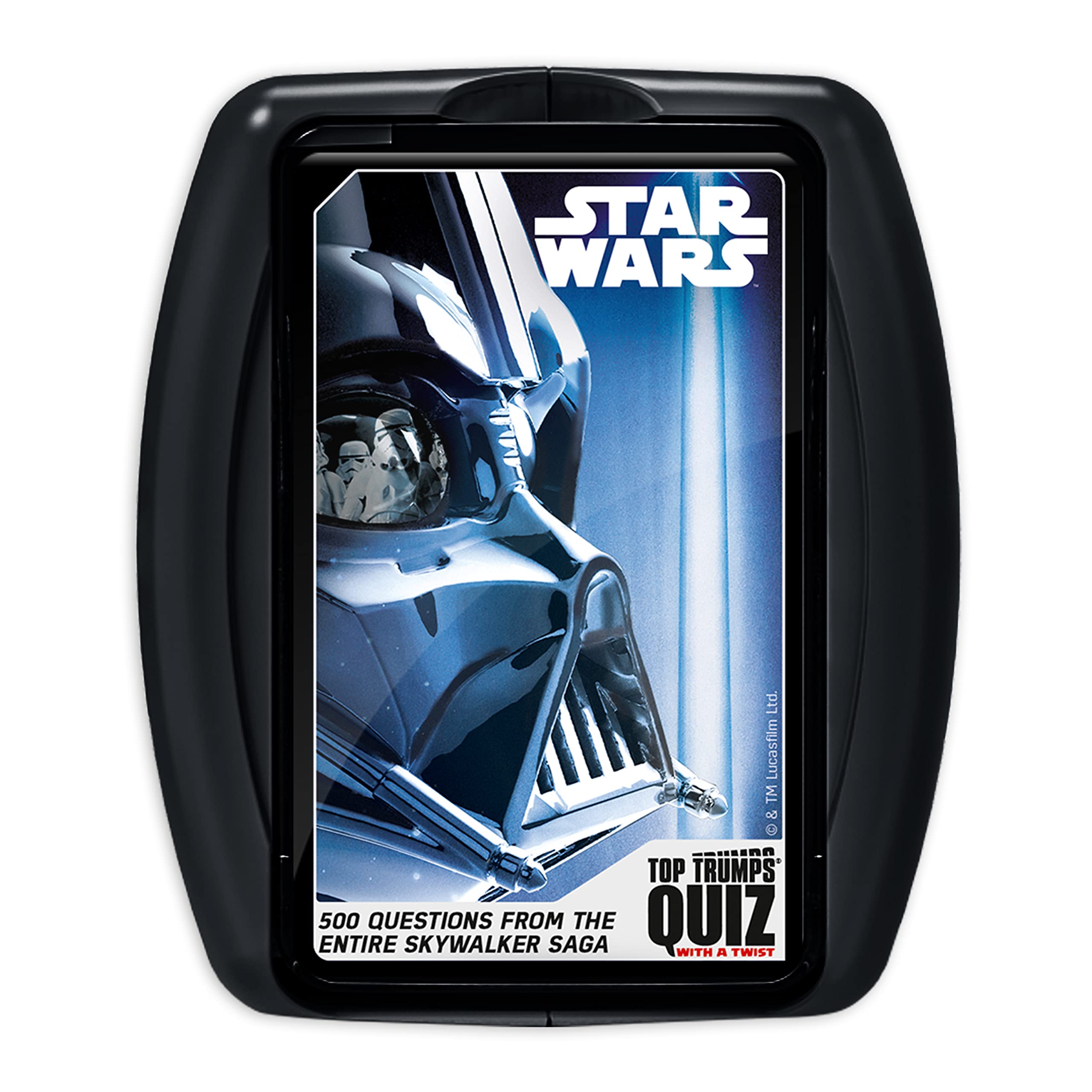 Top Trumps Star Wars Quiz Game, 500 questions to test your knowledge and memory from Leia, Han Solo, Kylo Ren to Starfighters and The Phantom Menace, gift and toy for boys and girls aged 8 plus