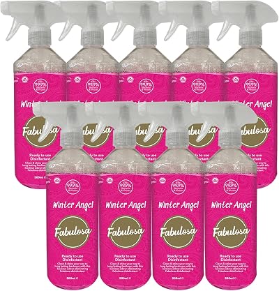 Fabulosa Winter Angel Kitchen Cleaner 500ml 9 Pack Disinfectant Spray