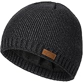 Wmcaps Winter Hats for Men Women, Fleece Lined Knit Beanie Warm Soft Stocking Cap for Cold Weather Outdoor
