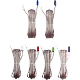 6X Pcs Red Gray Speaker Sound Wires Cords Cables Compatible with Sony Home Cinema Theater System