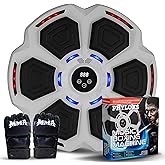 PHYLOKS™ Music Boxing Machine with Gloves, 9 Speeds & 9 Modes, Bring The Boxing Arena Home with Smart Reflex Lights, Music Punching Trainer for Home Fitness & Fun