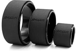SHOGUN SPORTS Shogun Yoga Wheel Roller for Back Pain Relief - Back Roller Wheel Stretching Device for Back Pain Relief - Back Cracking Wheel Perfect for Spine Stretching, Improved Flexibility & Mobility