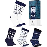Tottenham Hotspur FC Socks for Men, 5 Pack Breathable Socks - Spurs Gifts for Men