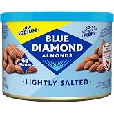 Blue Diamond Almonds Lightly Salted Flavored Snack Nuts, 6 oz, Pack of 1