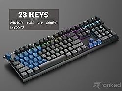 Ranked Rubber Keycap Set | Double Shot Translucent