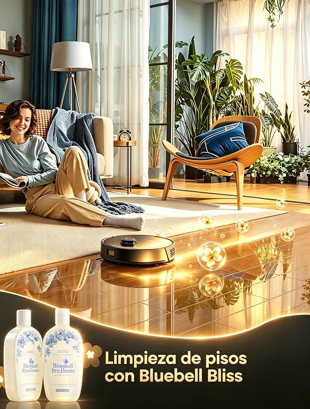 Robot Aspirador y Fregasuelos Autovaciado con Líquido Limpiador: Láser LiDAR Lineal, Evitación Mejorada, 10000 Pa, Refuerzo en Alfombras, App y Voz, para Apartamentos y Familias con Mascotas