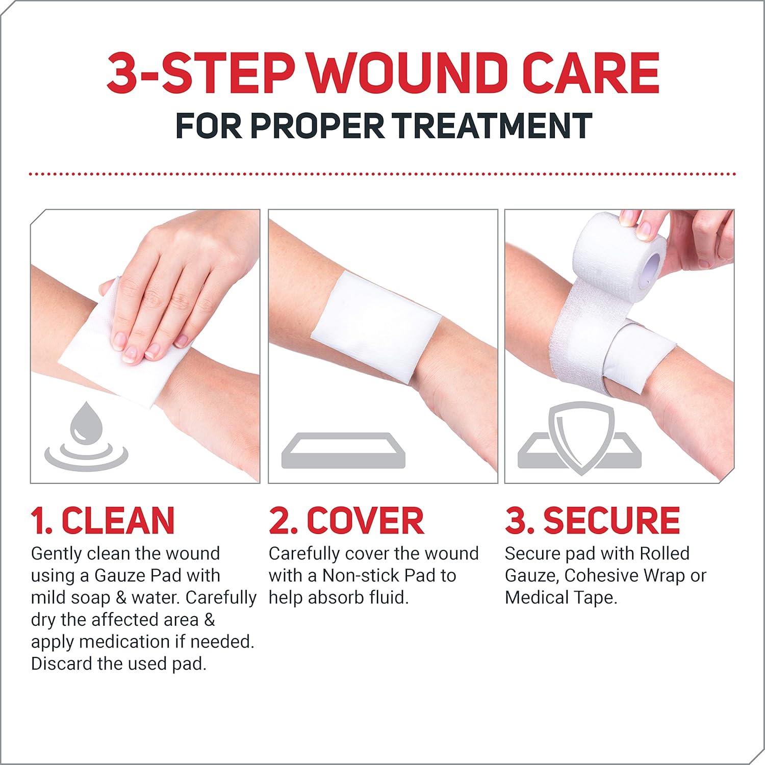 Care Science First Aid Kit All Purpose, 200 Pieces | Professional Use for Travel, Work, School, Home, Car, Survival, Camping, Hiking, and More: Health & Personal Care