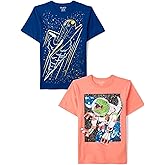 The Children's Place Boys Gamer,Sports,Cars Short Sleeve Graphic T-Shirts,2 Pack