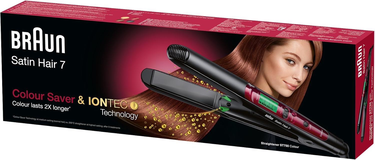 Braun Satin Hair 7 Straightener St750 With Iontec And Colour Saver Technology Amazon De Drogerie Korperpflege