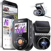 Vantrue S1 Pro Max AI Dash Cam 4K+4K w/ADAS & BSD, Dual STARVIS 2 Dash cam Front and Rear, 2 Channel HDR Dashcam, PlatePix Night Vision, 5G WiFi, Voice Control, GPS, 24H Buffered Parking Mode, 1TB Max