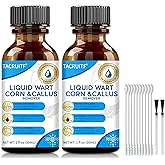 2 Packs Fast-Acting Salicylic Acid Remover: Strongest Wart Corn Removers for Feet, Body and Neck.Exclusive Formula 17% Salicylic for Plantar、Flat、Common Wart, Corn. For Men and Women - 2*30ML