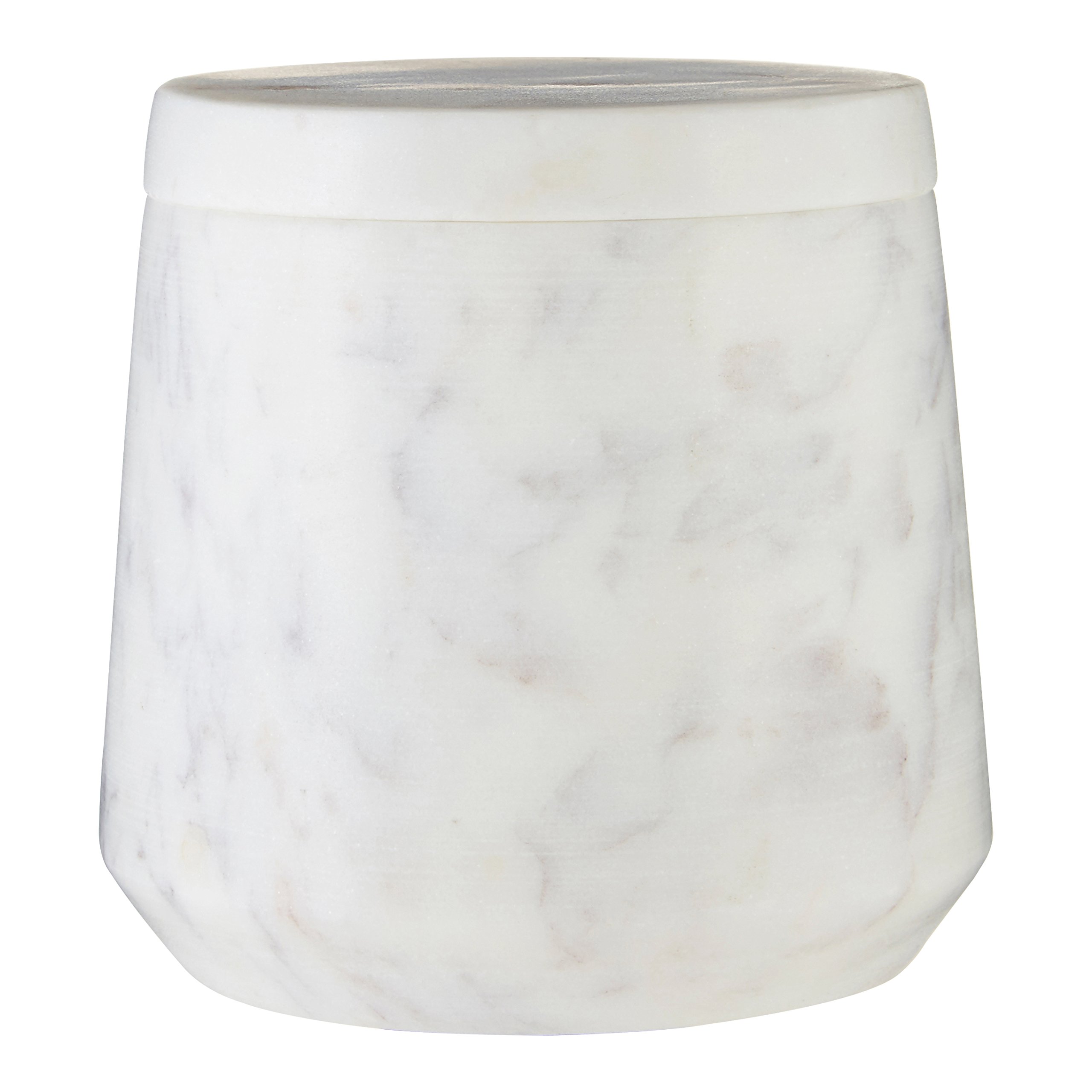 Premier Housewares Marble Cotton Jar, Off White