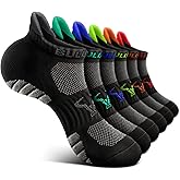BULLIANT Men Running Socks,Active Ankle Socks No Show For Men With Cushioned Footbed Arch Support Breathable Wicking