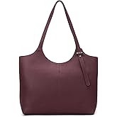 befen Genuine Leather Tote Bags for Women, Real Leather Shoulder Handbags Satchel Purses with Adjustable Strap