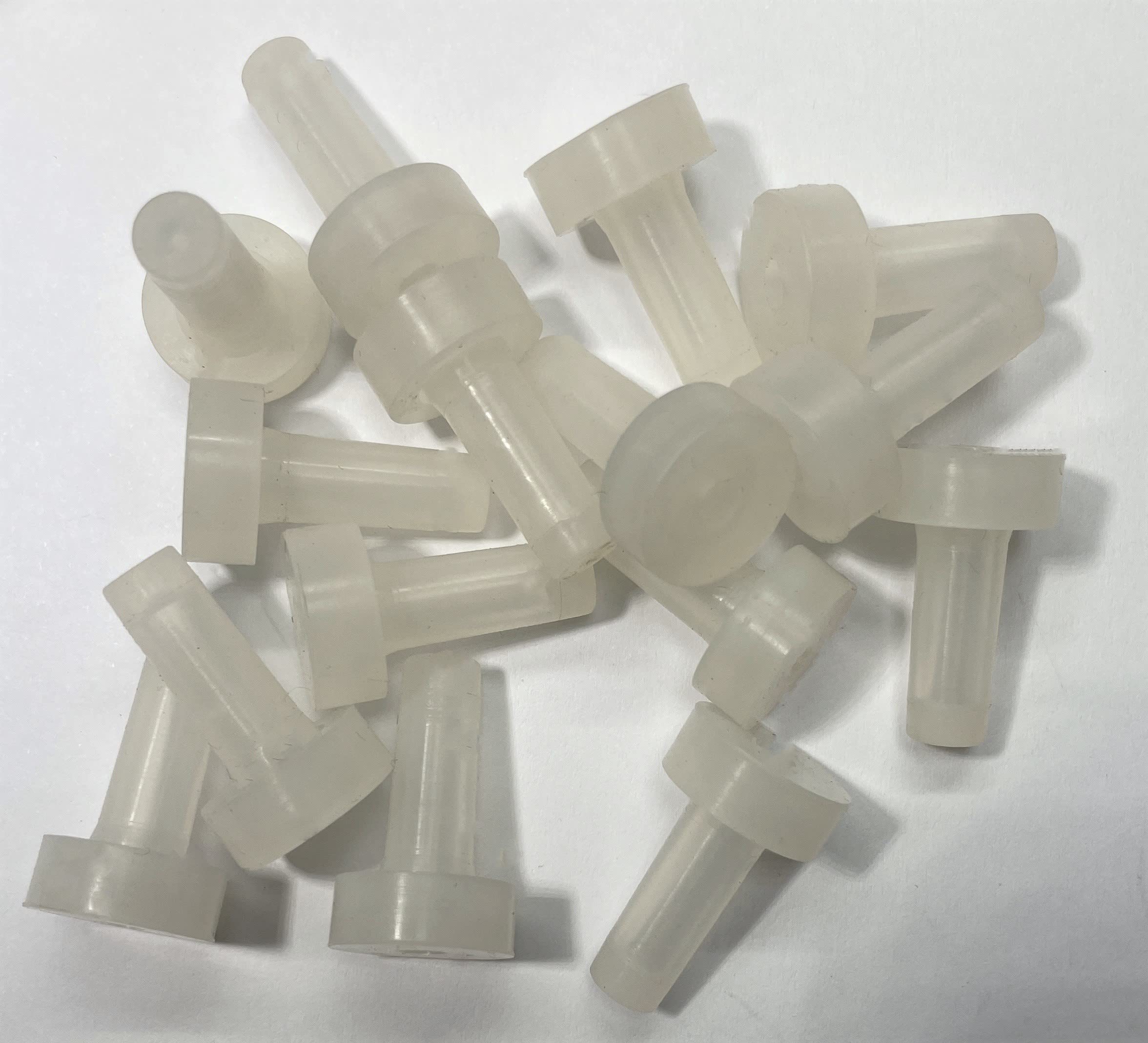 dexierp Protection Force Flanged Tapered insert Cap and Plug For 7-7.5mm 9/32"-19/64" ID Hole Of Tube Bottle Openning (Pack of 15) Reusable Rubber