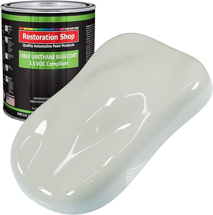 Restoration Shop Arctic White Low VOC Urethane Basecoat Auto Paint Gallon Paint