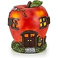 Apple Fairy House Solar Powered Outdoor Decor LED Garden Light ...