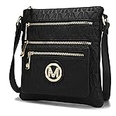 MKF Collection Women's Crossbody Bag, PU Leather Adjustable Strap Handbag, Crossover Bag Purse, Shoulder Bag by Mia K