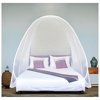 EVEN NATURALS Luxury Pop Up Mosquito Net Tent, Twin to King Size