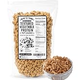 New To Town Textured Vegetable Protein (TVP) – Unflavored – 1LB Bag – Natural Plant-Based Vegan Protein Chunks – Non-GMO, Glu