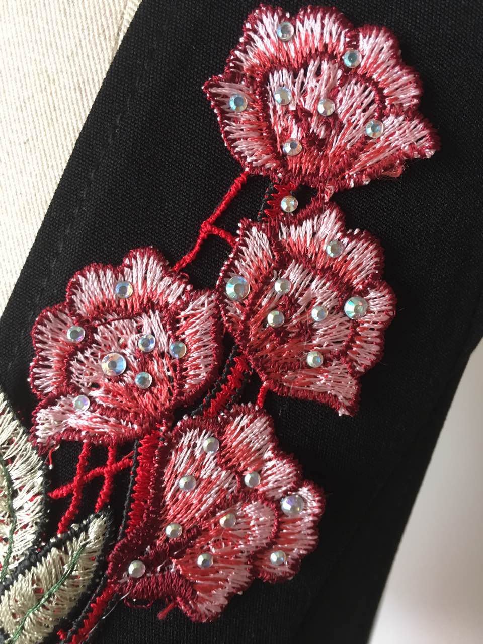 Goddess Area Women\'s Deep V Neck High Waist A Line Flower Print Cocktail Vintage Midi Dress (L, Black)