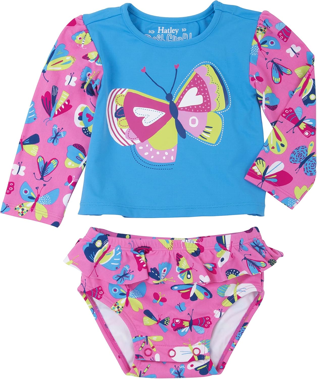 Hatley Girls' Baby Rash Guard Set Clothing