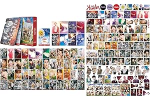 SHAOKUN 55PCS Seventeen Photocard and 92PCS Seventeen Stickers Gift for Fan Collection (Red)