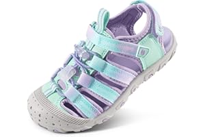 STELLE Boys Girls Sport Water Sandals Kids Summer Outdoor Beach Hiking Closed-Toe Athletic Shoes for Toddler/Little/Big Kids