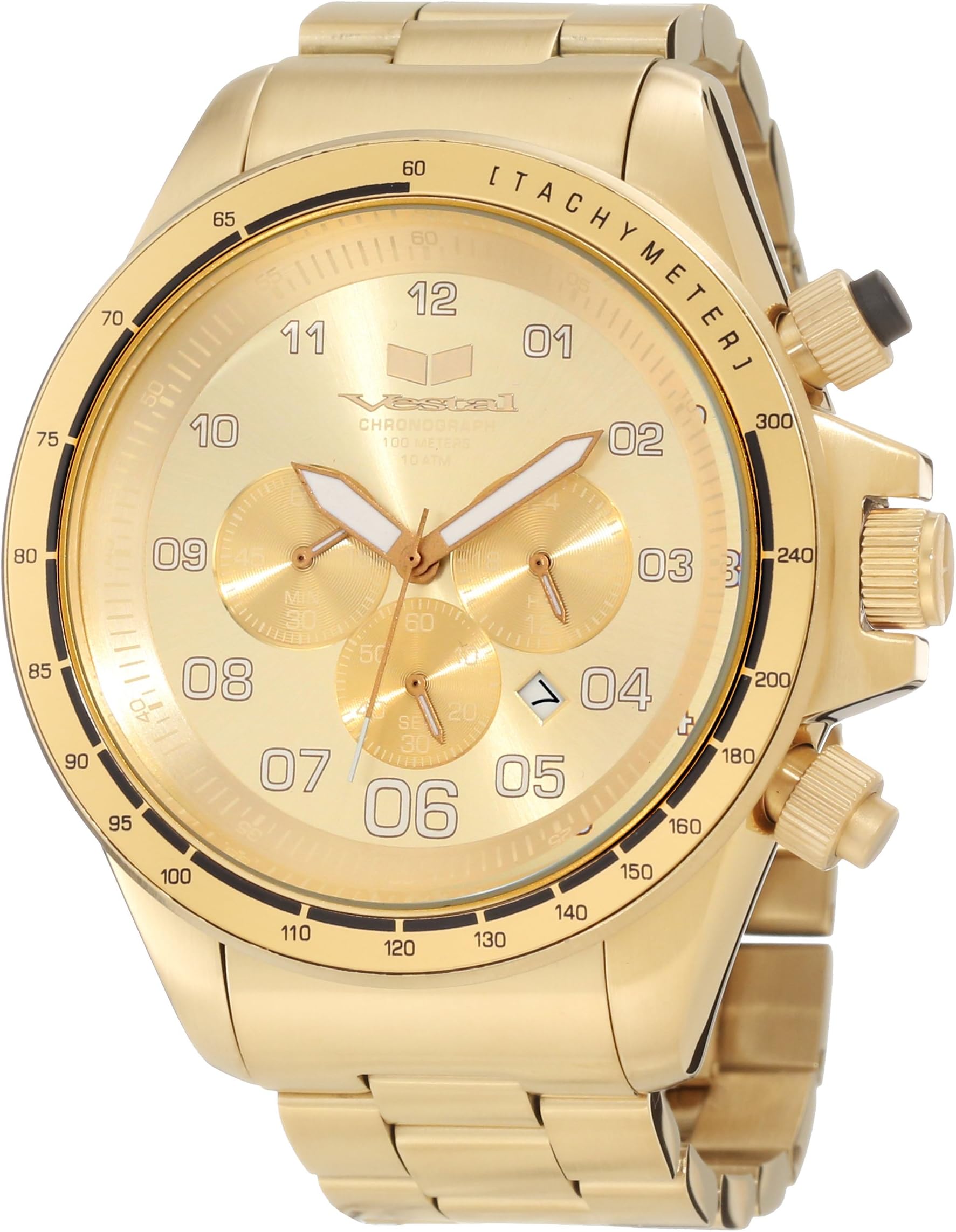 Vestal Men's ZR-3 Stainless Steel Chronograph Watch