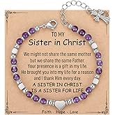 TONY & SANDY Christian Gifts for Women, Religious Cross Bracelet Jewelry, Easter Basket Stuffers for Teens Kids Adults, Faith Confirmation Baptism Christmas Birthday Gifts for Women