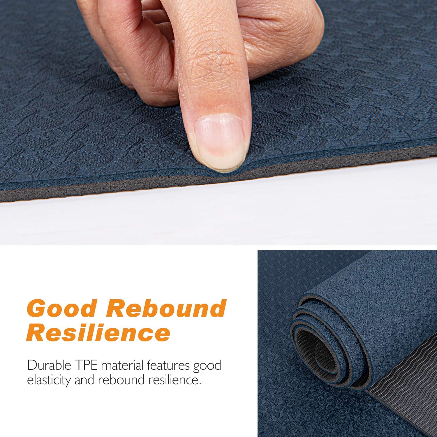 TOPLUS Yoga Mat - Classic 1/4 inch Pro Yoga Mat Eco Friendly Non Slip Fitness Exercise Mat with Carrying Strap-Workout Mat for Yoga, Pilates and Floor Exercises : Sports & Outdoors