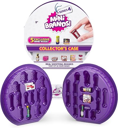 5 Surprise Mini Brands UK Series 4 Collector's Case ZURU 30 Minis 5 Exclusive