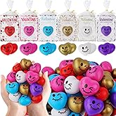 Tiaxidex Valentines Day Gifts for Kids, 18 PCS Stress Ball with Cards, Valentines Day Classroom Favors, Valentines Day Gifts for Students, Perfect for Boys & Girls Classroom Gift Exchanges at School