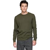 Gap Men's Long Sleeve Logo Waffle Crewneck Tee T-Shirt