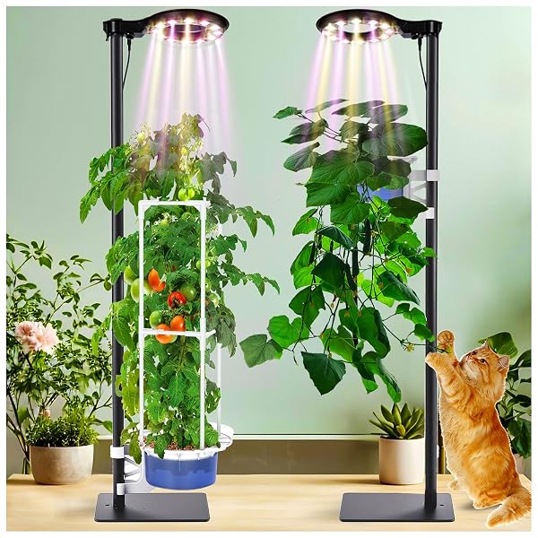 INDOOR PLANT HYDROPONICS GROWING SYSTEM TOWER KIT WITH...