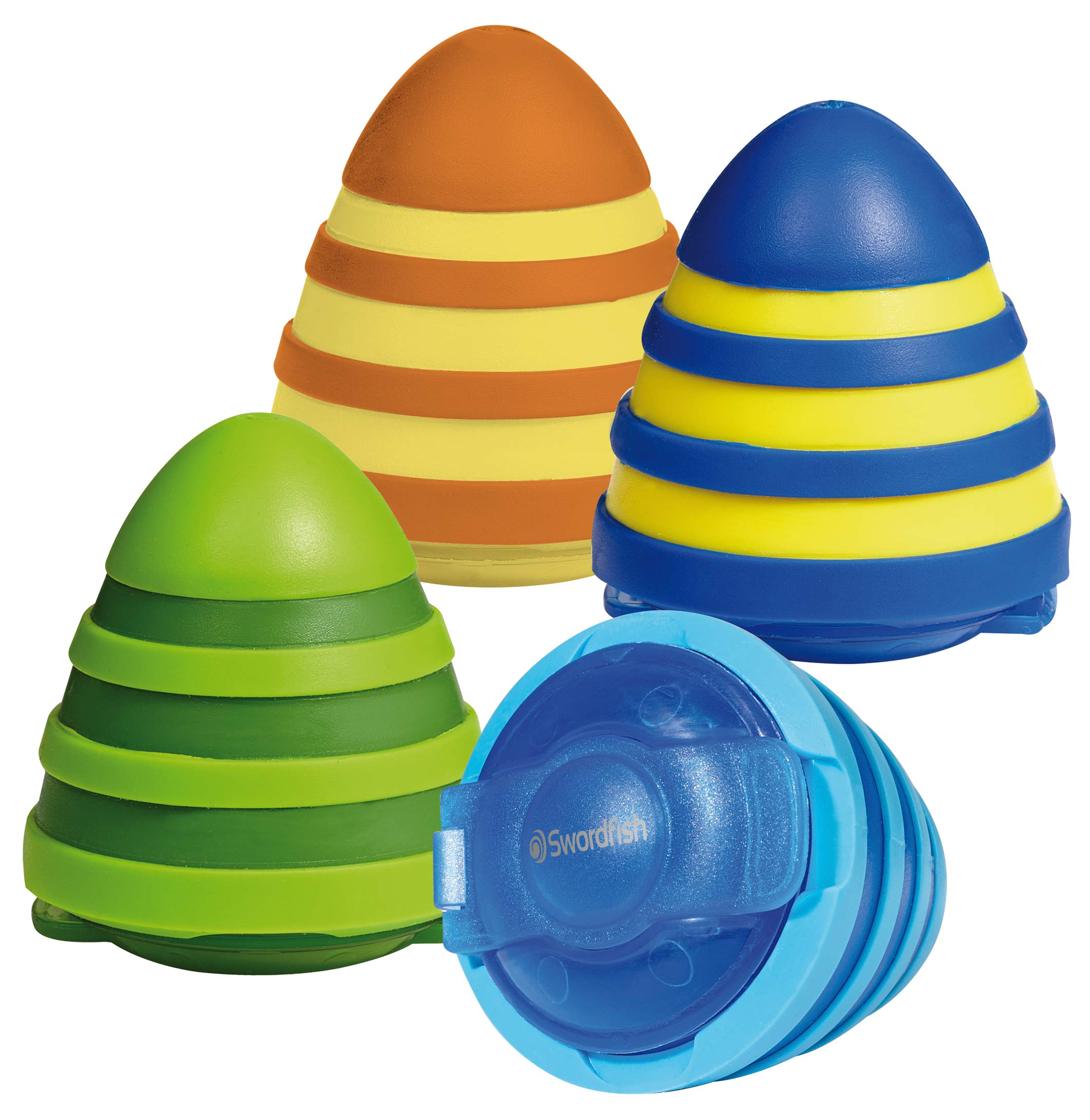 Swordfish ‘Beehive’ Double-Hole Pencil Sharpener with Mess-Free Canister [Pack of 10] Assorted Colours [40319]