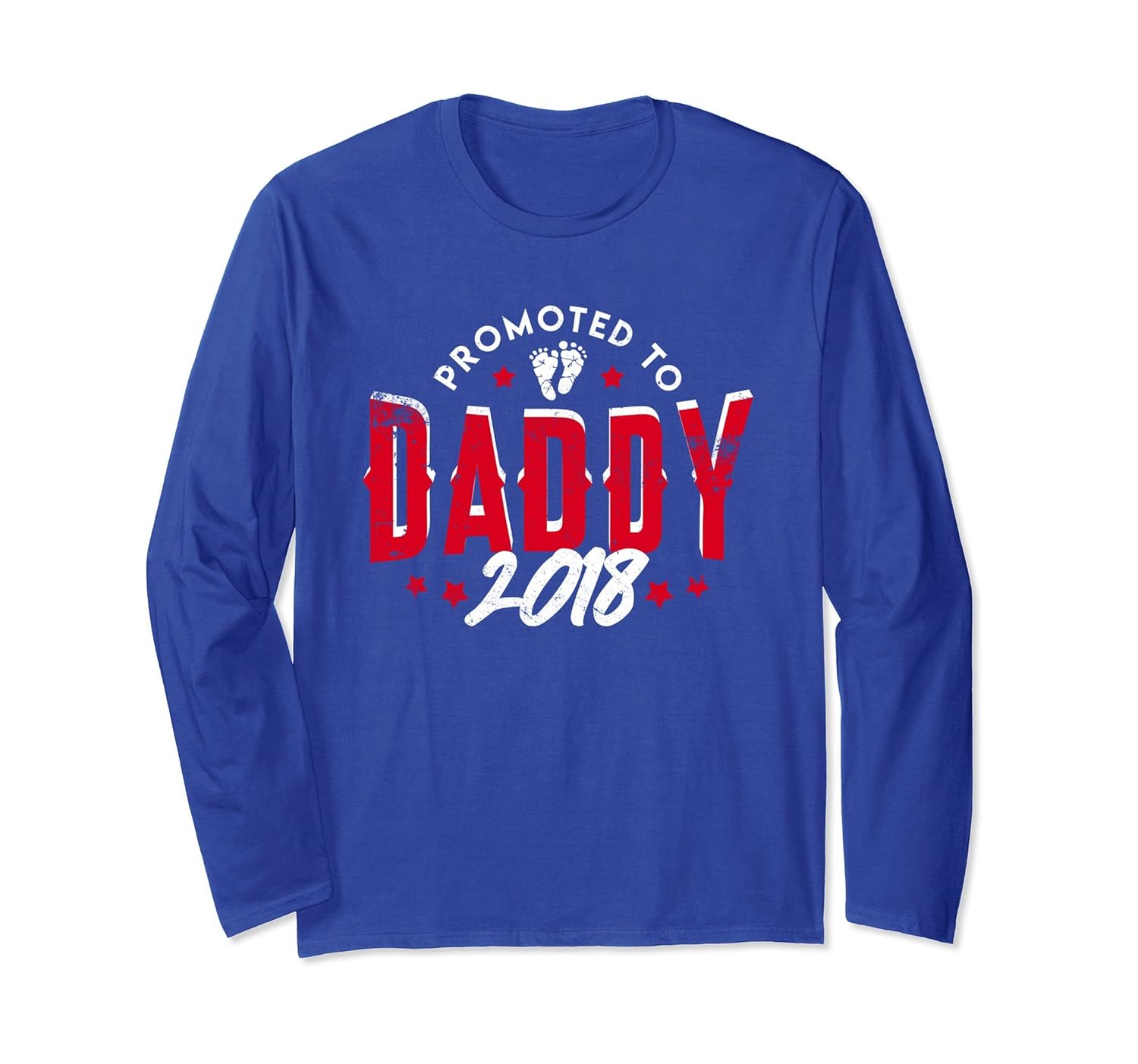 Mens Promoted to Daddy 2018 - Fathers Day Gift Long Sleeve-anz