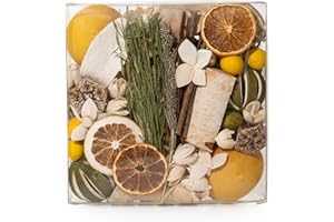 ANDALUCA Maison Box Fragrance Potpourri Decorative Vase & Bowl Filler Home Décor (Citrus Verbena)