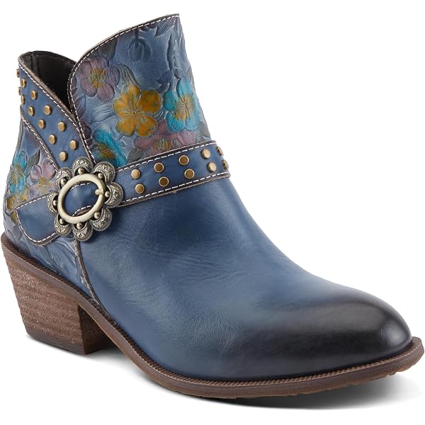 Spring Step L'Artiste Women's Jasida Bootie - Hand-Painted Leather Ankle Boot With Western Style