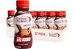 Premier Protein Shake MINIs, Chocolate, 22g Protein, 120 Calories, No Added Sugar, 8.75 fl oz, 12 Pack (Packaging May Vary)