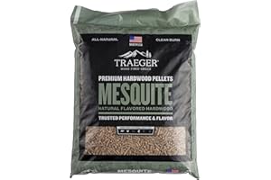 Traeger PEL305 Mesquite Barbeque Pellets, 20-Pound