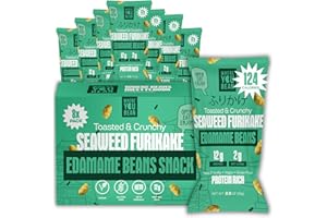 Where You Bean Edamame Beans Snack (Seaweed Furikake) - Crunchy and Dry Roasted Edamame Beans - High Protein Snacks, Keto and Vegan Healthy Snacks for Adults & Low Carb Asian Snack 0.9 oz (Pack of 8)