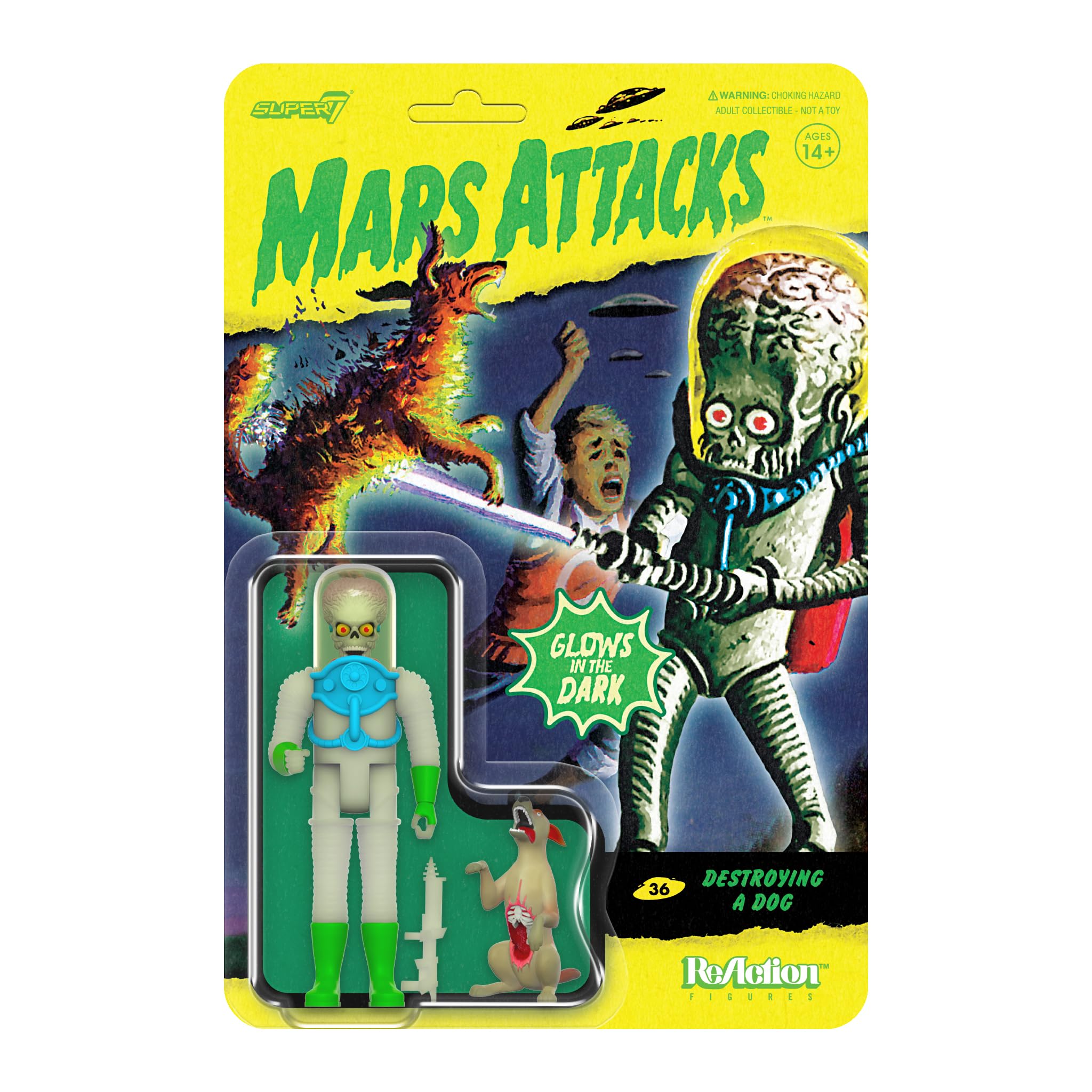 Super7 Mars Attacks Martian Destroying a Dog