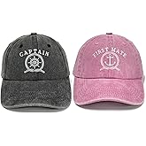 Horpe Embroidered Matching Hats for Bride Groom Hubby Wifey Grandma Grandpa Unccle Auntie Mom Men and Women