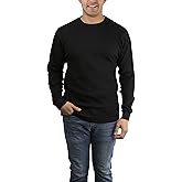 ToBeInStyle Men's Long Sleeve Crew Neck Cotton-Poly Blend Sweatshirt
