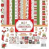 Echo Park Christmas Collection, 12x12 Double Sided Paper and Sticker Kit | Christmas Craft Supplies for Scrapbooking, Card Making, Handmade Gifts, &amp; Custom Holiday Decor, Have A Holly Jolly Christmas