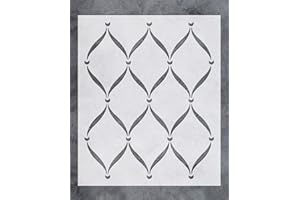 G GSS DESIGNS GSS Designs Wall Stencil - Large Trellis Stencil (20x24 Inch) for Painting on Wall Furniture Floor Fabric Stencils -Reusable Template for Wall Decals & Wallpaper & Wall Decor (SL-043)