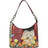 Anna by Anuschka Women's Original Hand-Painted Genuine Leather Hobo Shoulder Bag